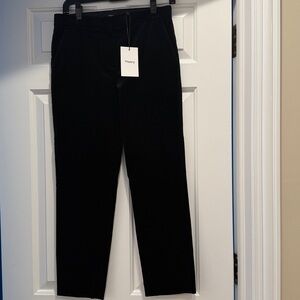 NWT Theory Treeca Velveteen Slim Straight Cropped Pants